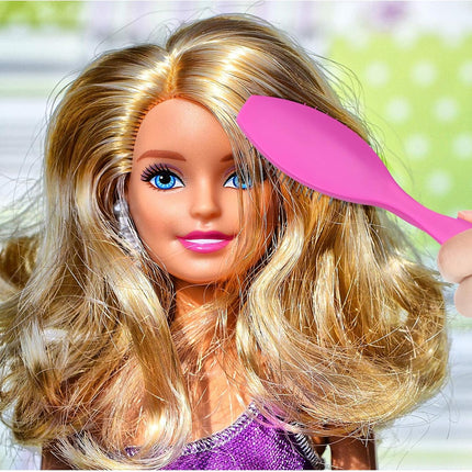 4 Pieces Doll Hair Brush Plastic Pink Wig Accessories for 18 Inch Dolls and Other Hair Care Accessories, 2 Style.
