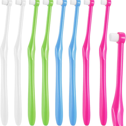 8 Pieces End Tuft Toothbrushes Extra Soft Tufted Brush Teeth Manual Single Compact Interdental Brush for Adult Detail Cleaning and Care.