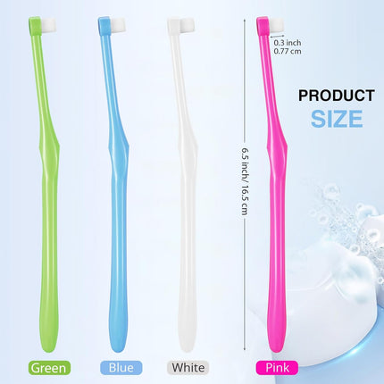 8 Pieces End Tuft Toothbrushes Extra Soft Tufted Brush Teeth Manual Single Compact Interdental Brush for Adult Detail Cleaning and Care.