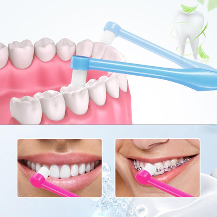8 Pieces End Tuft Toothbrushes Extra Soft Tufted Brush Teeth Manual Single Compact Interdental Brush for Adult Detail Cleaning and Care.