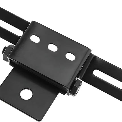Motorcycle License Plate Bracket, Adjustable Fender Eliminator Turn Signal Light Bracket, Universal License Plate Holder with Light Mount for ATV Bike, Motorcycle Accessories (Black).
