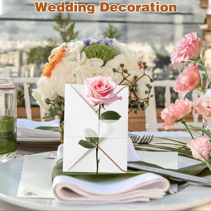 100Pcs Wedding Invitation Accessories, Clear Invitation Belly Bands Vellum Belly Band for 5x7 Invitations Vellum Paper Belly Bands, Wedding Invitation Card Gift Wraps Liners.