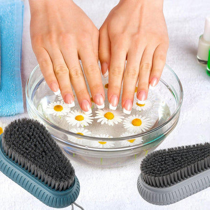 2 Pcs Nail Brush for Cleaning Fingernails, heavy Duty Finger Nail Scrub Brush Hand Scrub Brush with Hanging Rope, Narrow Bristles Fingernail Brush for Cleaning and Scrubbing Fingernails and Toes.