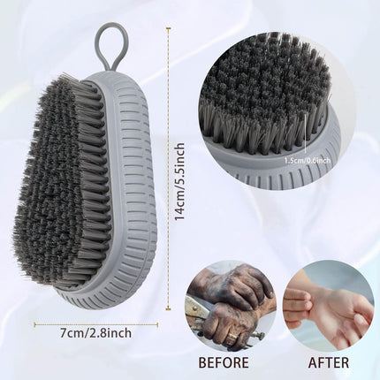 2 Pcs Nail Brush for Cleaning Fingernails, heavy Duty Finger Nail Scrub Brush Hand Scrub Brush with Hanging Rope, Narrow Bristles Fingernail Brush for Cleaning and Scrubbing Fingernails and Toes.