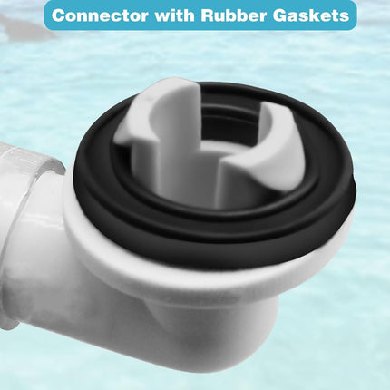 3Ft Portable Air Conditioner Drain Hose, 3/5 Inch Leakproof AC Drain Hose Kit, Universal AC Drain Hose Drain Pipe Replacement with Hose Connector and Clamp, Window Air Conditioner Unit Parts.