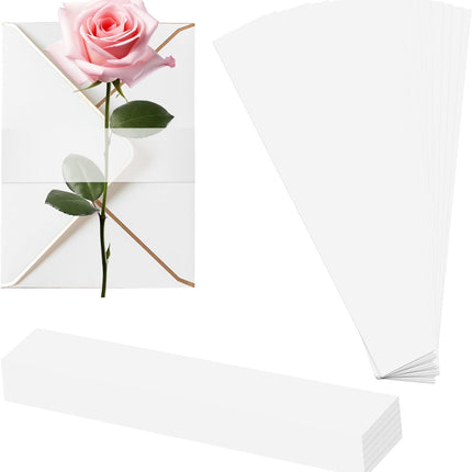 150Pcs Vellum Belly Band for 5x7 Invitations, Clear Invitation Belly Bands Wedding Invitation Accessories, Vellum Paper Belly Bands Liners for Vellum Envelopes Wedding Invitation Card Gift Wraps.