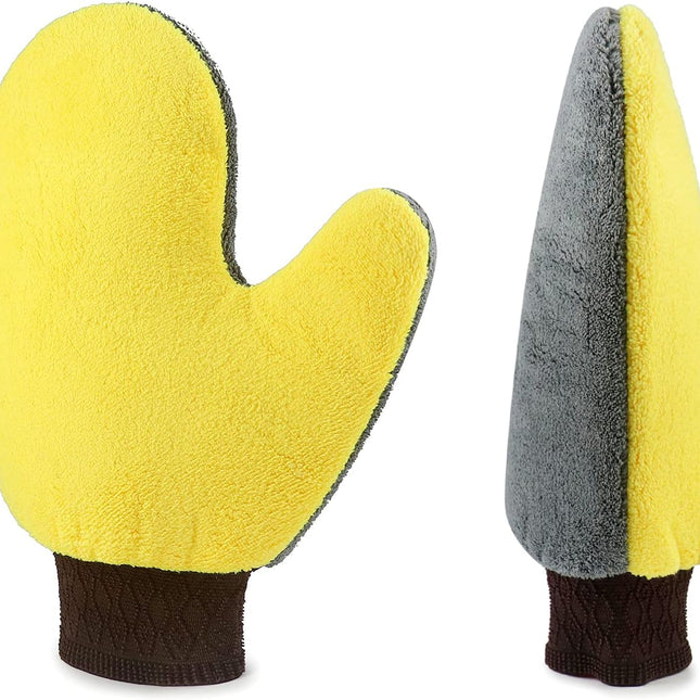 4 Pack Painter's Gloves, Soft Microfiber Terry Mitts for Cleaning, Dusting, and Painting.