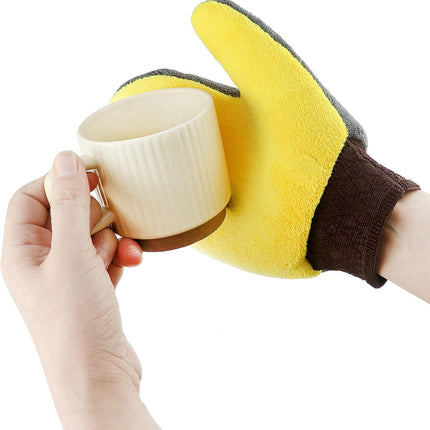 4 Pack Painter's Gloves, Soft Microfiber Terry Mitts for Cleaning, Dusting, and Painting.