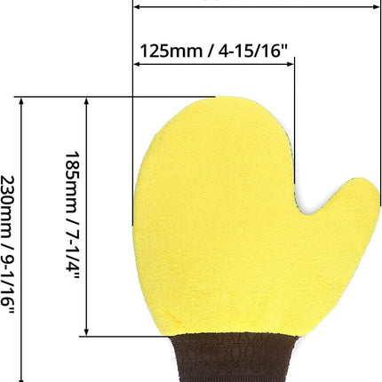 4 Pack Painter's Gloves, Soft Microfiber Terry Mitts for Cleaning, Dusting, and Painting.