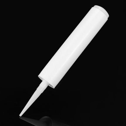 Empty Caulking Sealant Tubes - 11 Oz Capacity Each, 4 Pack Reusable Plastic, for Standard Caulking Guns.