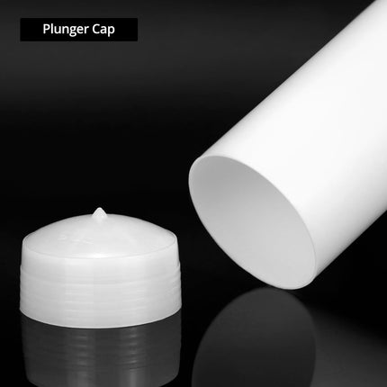 Empty Caulking Sealant Tubes - 11 Oz Capacity Each, 4 Pack Reusable Plastic, for Standard Caulking Guns.