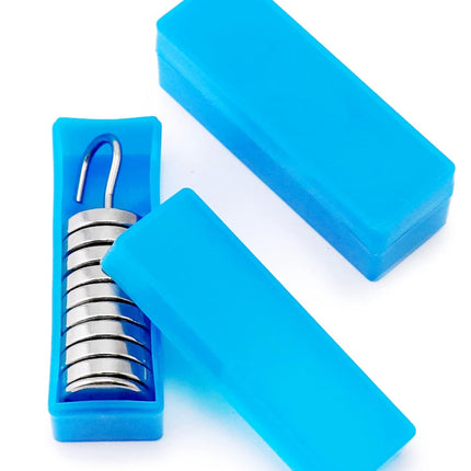 Lab Slotted Mass Set, 2 Set of Chromium-Plated Metal Slotted Weights, One Set - Total 100g - Includes 9 Weights (10g Each) & One Hanger (10g).
