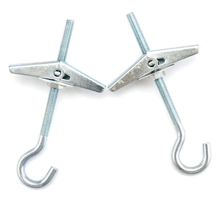 Ceiling Hooks, 12 Packs 3-9/16" Spring Toggle Wing Bolts Wall Fixing Heavy Duty Pothook for Hanging Plants, Swag Hooks Plant Hooks Toggle Hooks.