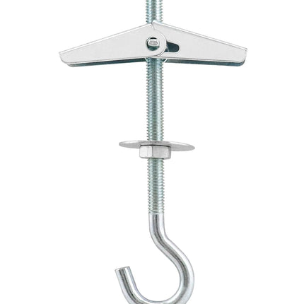 Ceiling Hooks, 12 Packs 3-9/16" Spring Toggle Wing Bolts Wall Fixing Heavy Duty Pothook for Hanging Plants, Swag Hooks Plant Hooks Toggle Hooks.