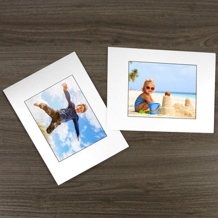 12x16 Picture Mats Cut for 8x10 Photo, 10 Pack White Double Mat Picture Matboard - Pre-Cut Mat Board Show, Bevel Cut Matte to Display Art Family Photos, Show Kits, Art, Picture Framing,.