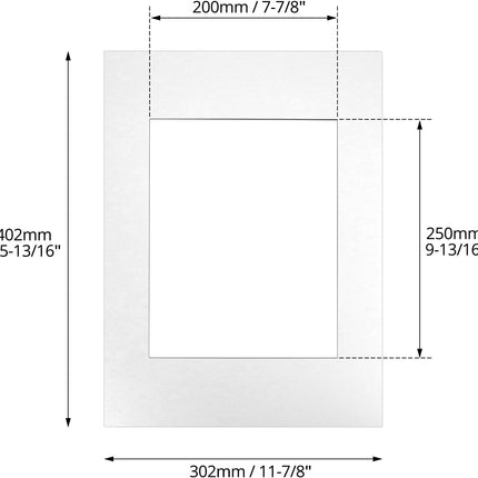 12x16 Picture Mats Cut for 8x10 Photo, 10 Pack White Double Mat Picture Matboard - Pre-Cut Mat Board Show, Bevel Cut Matte to Display Art Family Photos, Show Kits, Art, Picture Framing,.