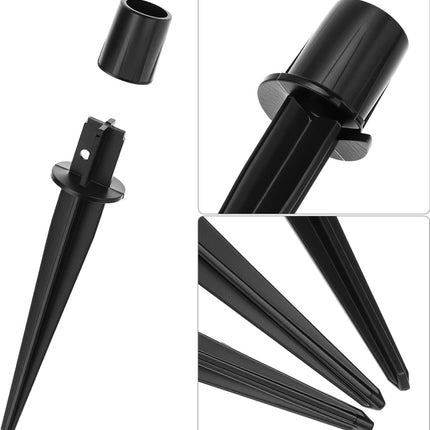 Metal Stakes Solar Lights Replacement Spike, 8 Pack Reinforced Ground Stakes, Replacement Nails for Garden Lights Landscape Pathway Patio Lamps Pole, 0.78x5.36 inches Outdoor Ground Stake.