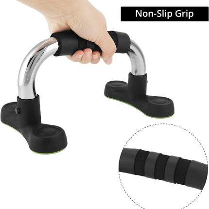 Steel Push Up Handles for Floor, Portable Push Up Stands with Non-Slip Grip, Angled Incline.