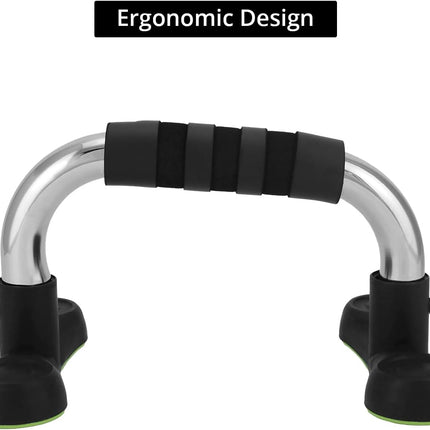 Steel Push Up Handles for Floor, Portable Push Up Stands with Non-Slip Grip, Angled Incline.
