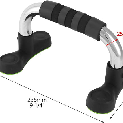 Steel Push Up Handles for Floor, Portable Push Up Stands with Non-Slip Grip, Angled Incline.