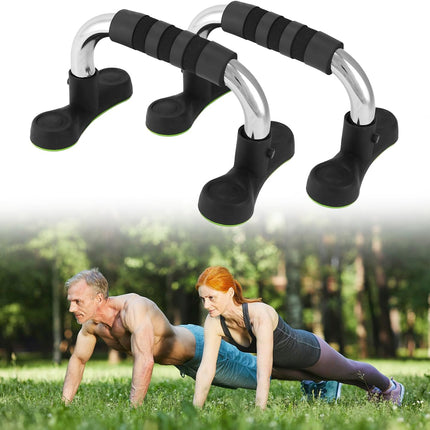 Steel Push Up Handles for Floor, Portable Push Up Stands with Non-Slip Grip, Angled Incline.