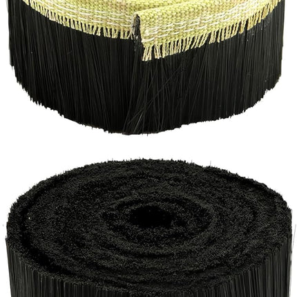 CNC Vacuum Brush, 70MM x 2M Vacuum Cleaner Engraving Machine Dust Shoe Brush Dust Cover for CNC Router Spindle Motor, Black.