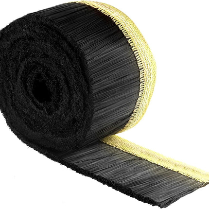 CNC Vacuum Brush, 70MM x 2M Vacuum Cleaner Engraving Machine Dust Shoe Brush Dust Cover for CNC Router Spindle Motor, Black.