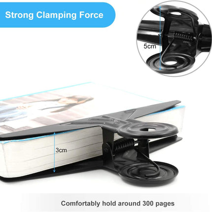 Extra Large Bulldog Clips - 2 PCS 20cm Long Jumbo XL Bull Binder Paper Clip Clamps for Office (Black, 7 7/8 Inch).