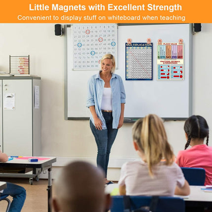 Fridge Magnetic Clips Round - 20 Pack Strong Metal Refrigerator Magnet Clip 30mm Wide Scratch-Free for Whiteboard School Teaching Office Kitchen Use (Rose Gold).