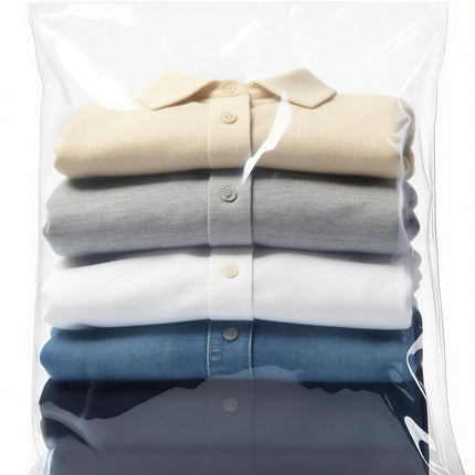 Extra Large Storage Bags - Zipper Seal, 3.1-mil Thick, Heavy Duty, 5 Gallon 18" x 24", Jumbo Plastic Bags for Clothes, Travel, Moving, Large Reusable Freezer Bags, BPA-Free (10 Count).