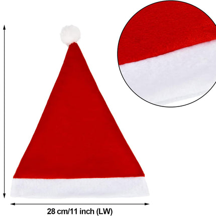 4 Pcs Christmas Santa Costume Santa Claus Hats and Beard Adults Beards Mustache, Hat Xmas Suit Decoration Men Women.