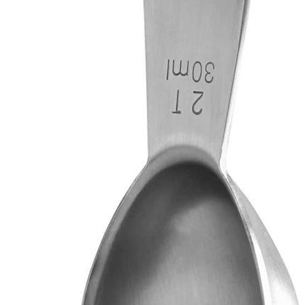 Coffee Scoop:  18/8 Stainless Steel Measuring Coffee Scoop 2 tablespoon, Short Handled Measure Scooper for Ground Coffee, Bean in Canister (Silver, 2Tbsp/30ml).