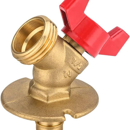 Valve 1/4-Turn Sillcock Hose Bibb with Flange 1/2 in. Pex-a Expansion Inlet x 3/4 in. MHT Outlet, ASTM 1960 (1),(SILLCOCK005).