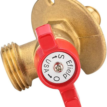 Valve 1/4-Turn Sillcock Hose Bibb with Flange 1/2 in. Pex-a Expansion Inlet x 3/4 in. MHT Outlet, ASTM 1960 (1),(SILLCOCK005).