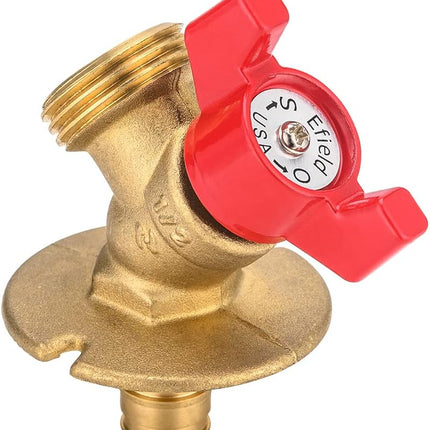Valve 1/4-Turn Sillcock Hose Bibb with Flange 1/2 in. Pex-a Expansion Inlet x 3/4 in. MHT Outlet, ASTM 1960 (1),(SILLCOCK005).