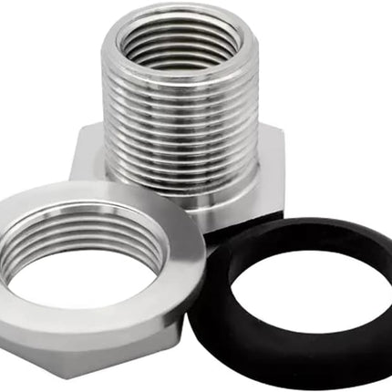 1" Female Bulkhead Water Tank Connector Stainless Steel Thru-bulk Fitting.