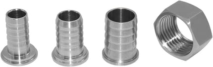 Stainless Steel Garden Hose Swivel Fitting 3/4" Barb x 3/4" GHT Female Threaded Adapter Connector Garden Hose Repair.