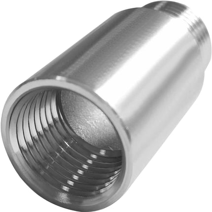 Stainless Steel Pipe Fittings, 1/2" NPT Male x 1/2" NPT Female Threaded, 2" Length Nipple Cast Pipe (Pack of 2).