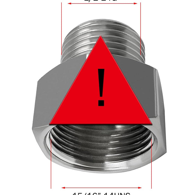 7/8 Female threaded (I.D:15/16) to 1/2 Male threaded (O.D:3/4) Toilet Bidet Hose Pipe Adapter Connector(Pls check your size!).