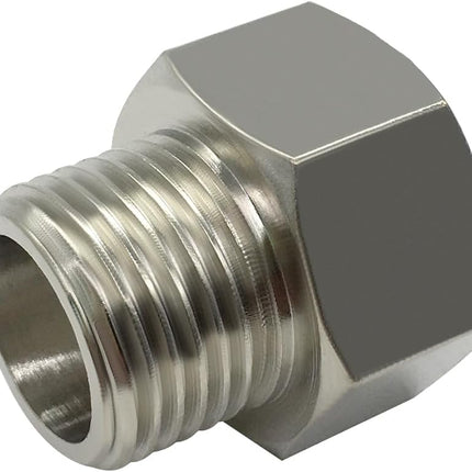 7/8 Female threaded (I.D:15/16) to 1/2 Male threaded (O.D:3/4) Toilet Bidet Hose Pipe Adapter Connector(Pls check your size!).