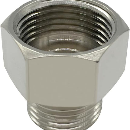 7/8 Female threaded (I.D:15/16) to 1/2 Male threaded (O.D:3/4) Toilet Bidet Hose Pipe Adapter Connector(Pls check your size!).