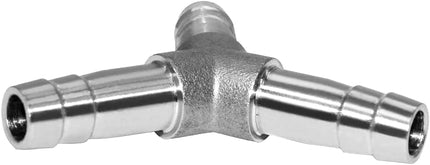 Stainless Steel 1/4" Hose Barb 3 Way Y Shaped Union Home Brew Fitting.