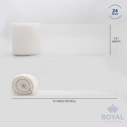 Pearl Bling Wrap Ribbon for Wedding Cake, Party, Holiday & Home Decoration, 10 Yards - White.