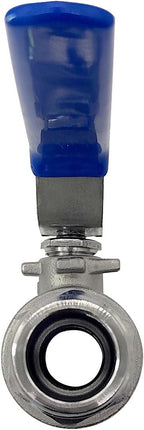 Stainless Steel Full Flow 3/4 Garden Hose Shut Off Valve GHT Thread Heavy Duty Connector.