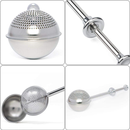 Flour Duster for Baking, One-Handed Operation, 304 Stainless Steel Powdered Sugar Shaker Duster, Pick Up and Dust Flour Sifter, Gift Package.