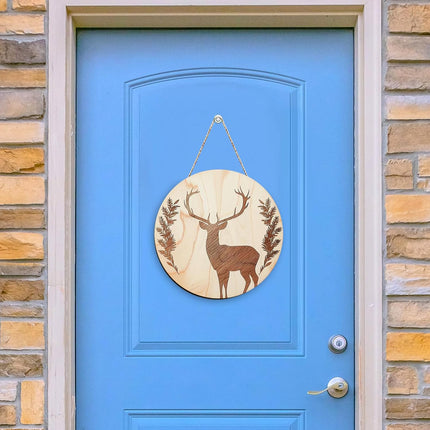 10Pcs Thickened Wood Circles for Crafts with Holes,12" Unfinished Wood Rounds Discs with Twine,Wooden Round Circles for Door Hanger,Blank Wooden Signs for Painting,Wood Burning.