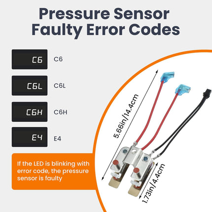 2 Pcs Pressure Sensor for in-stant Pot, Pressure Cooker Sensor or Switch Compatible with in-stant Cuisi-Nart Farber-Ware Gour-mia.