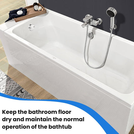 2Pcs 2-Hole Bathtub Overflow Face Plate | Universal Zinc Alloy Tub Overflow Drain Cover with Screws | Chrome Finish.