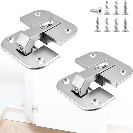 2Pcs 343.90.710 Pie Cut Corner Hinges | Zinc Alloy Adjustable Concealed Replacement Hinges with Screws | Fits SSP 17/19/21, Cabinets & Bifold Doors.