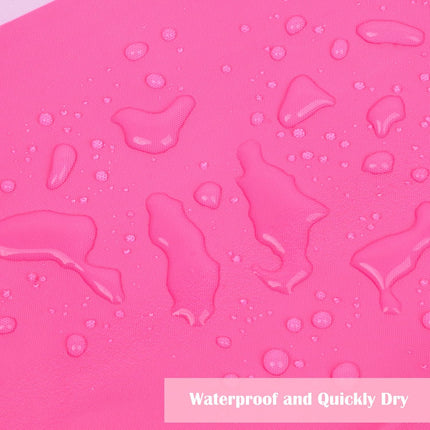 Pink Shower Curtain for Bathroom Cute Wavy Swirl 70S Abstract Retro Vintage Preppy Aesthetic Fabric Waterproof Bathroom Shower Curtains Set with Hooks 72x72 Inch.
